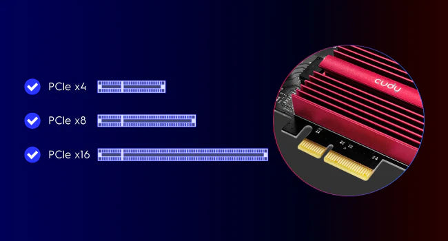 Cudy PE10G 1.0 Single‑Port 10 Gbps PCI‑E Ethernet Adapter (10G/5G/2.5G/1G/100M), Wake-on‑LAN & Energy‑Efficient