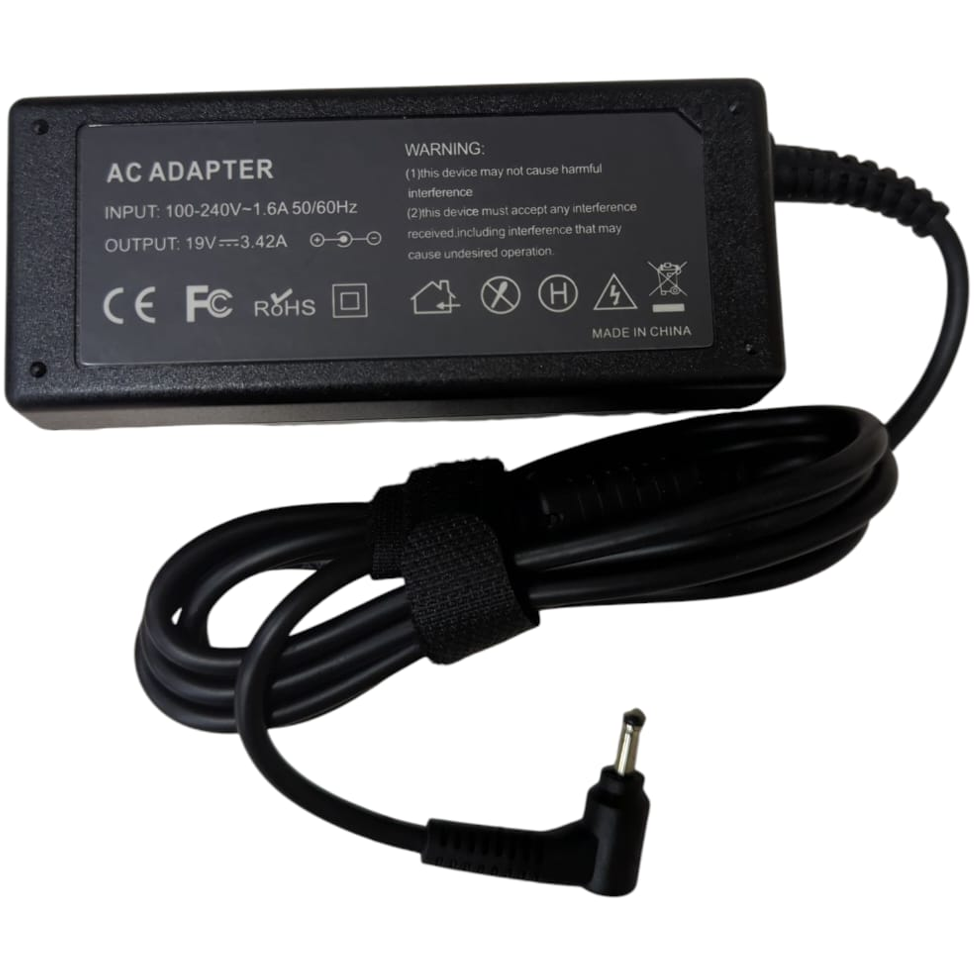 شاحن iPower 65 واط لجهاز Acer S7 – محول طاقة 19 فولت 3.42 أمبير للكمبيوتر المحمول، طرف 3.0×1.1 مم