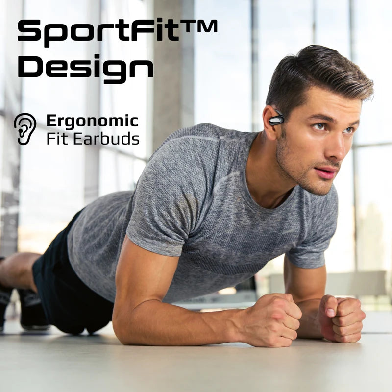 Promate AeroTune SportFit™ Open Ear True Wireless Earbuds with IntelliTouch