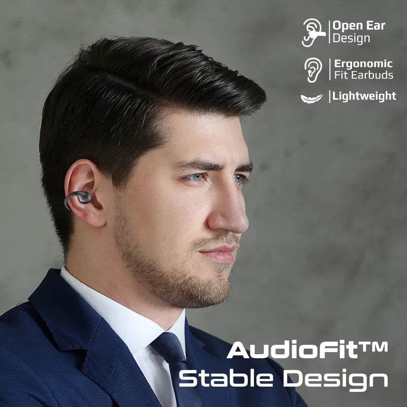 Promate AirClip AudioFit™ Open Ear Clip On TWS Earbuds w/ IntelliTouch