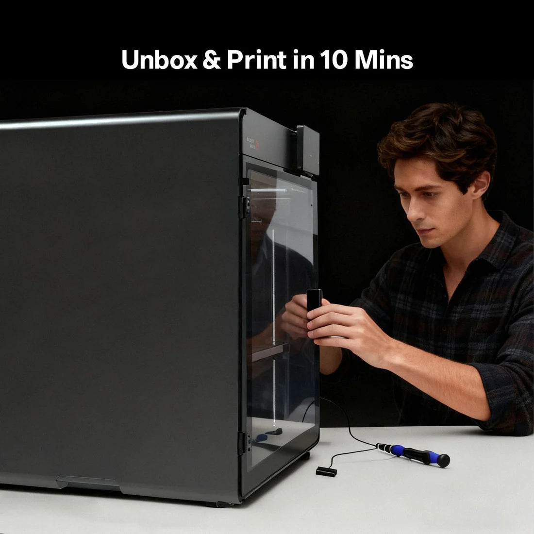 طابعة Anycubic Kobra S1 Max Combo ثلاثية الأبعاد، حجم بناء 350×350×350mm، CoreXY بسرعة 600mm/s، نظام ACE 2 Pro بأربعة ألوان، قابل للتوسعة إلى 16 لونًا، فوهة بدرجة حرارة 350°C، حجرة مُسخّنة بدرجة حرارة 65°C، تسوية تلقائية، كاميرا ذكاء اصطناعي