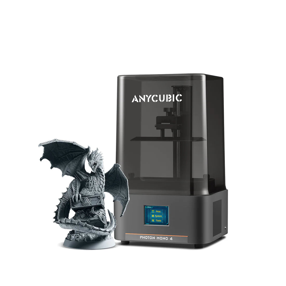 Anycubic Photon Mono 4 10K Resin 3D Printer , 7" 10K Monochrome LCD , 17×17μm XY Resolution , LightTurbo Matrix , 153.4×87×165mm Build Volume , Power-Loss Resume