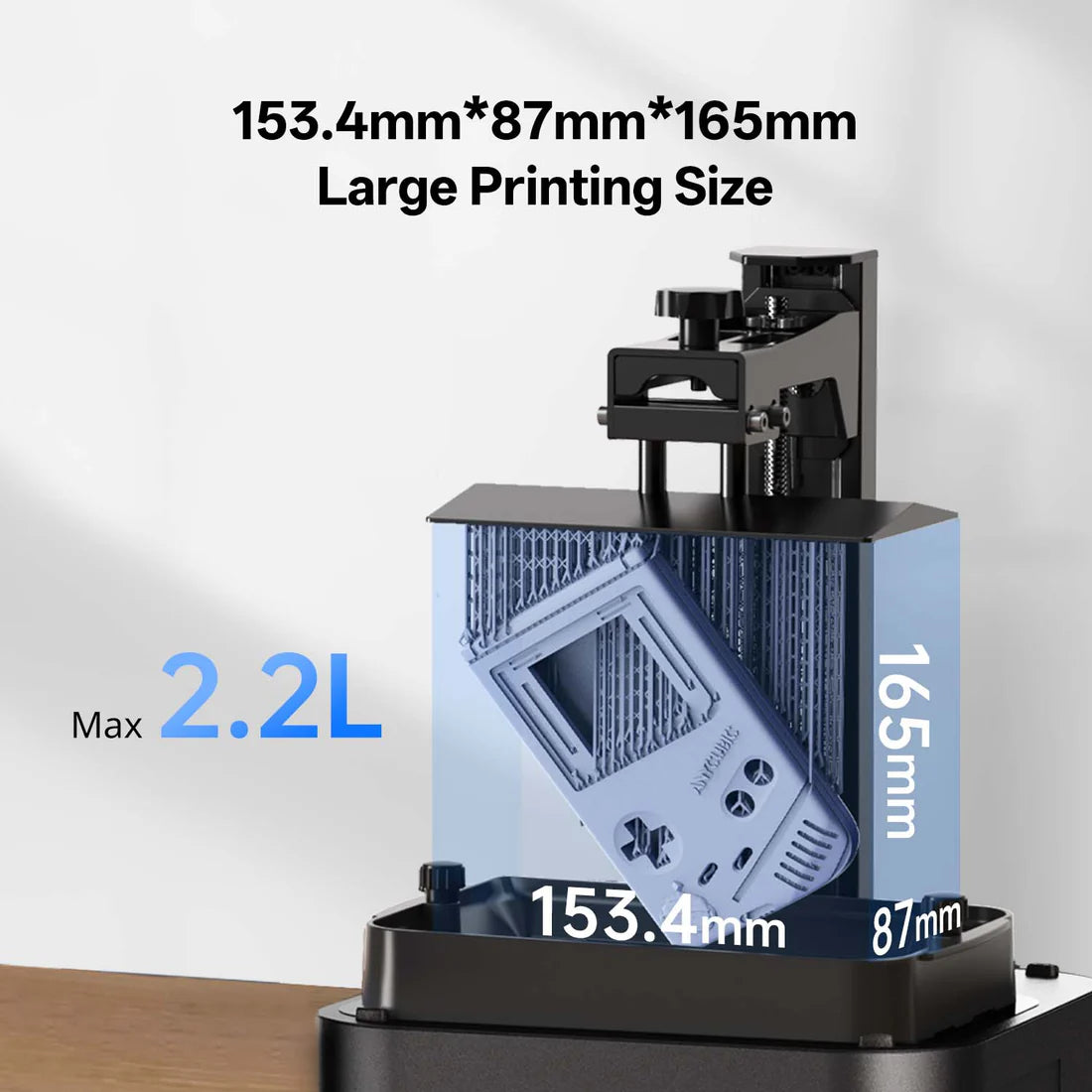 Anycubic Photon Mono 4 10K Resin 3D Printer , 7" 10K Monochrome LCD , 17×17μm XY Resolution , LightTurbo Matrix , 153.4×87×165mm Build Volume , Power-Loss Resume