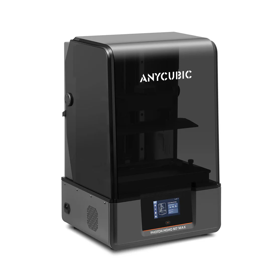 طابعة Anycubic Photon Mono M7 Max ثلاثية الأبعاد بالراتنج بدقة 7K، بحجم بناء كبير 298×164×300mm، وشاشة LCD أحادية اللون بدقة 7K، ودقة XY تبلغ 46μm، وتقنية LightTurbo 3.0، وطباعة MSLA كبيرة الحجم
