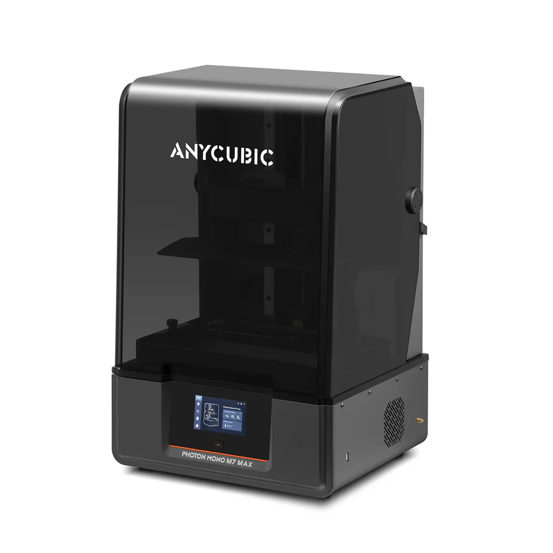 طابعة Anycubic Photon Mono M7 Max ثلاثية الأبعاد بالراتنج بدقة 7K، بحجم بناء كبير 298×164×300mm، وشاشة LCD أحادية اللون بدقة 7K، ودقة XY تبلغ 46μm، وتقنية LightTurbo 3.0، وطباعة MSLA كبيرة الحجم