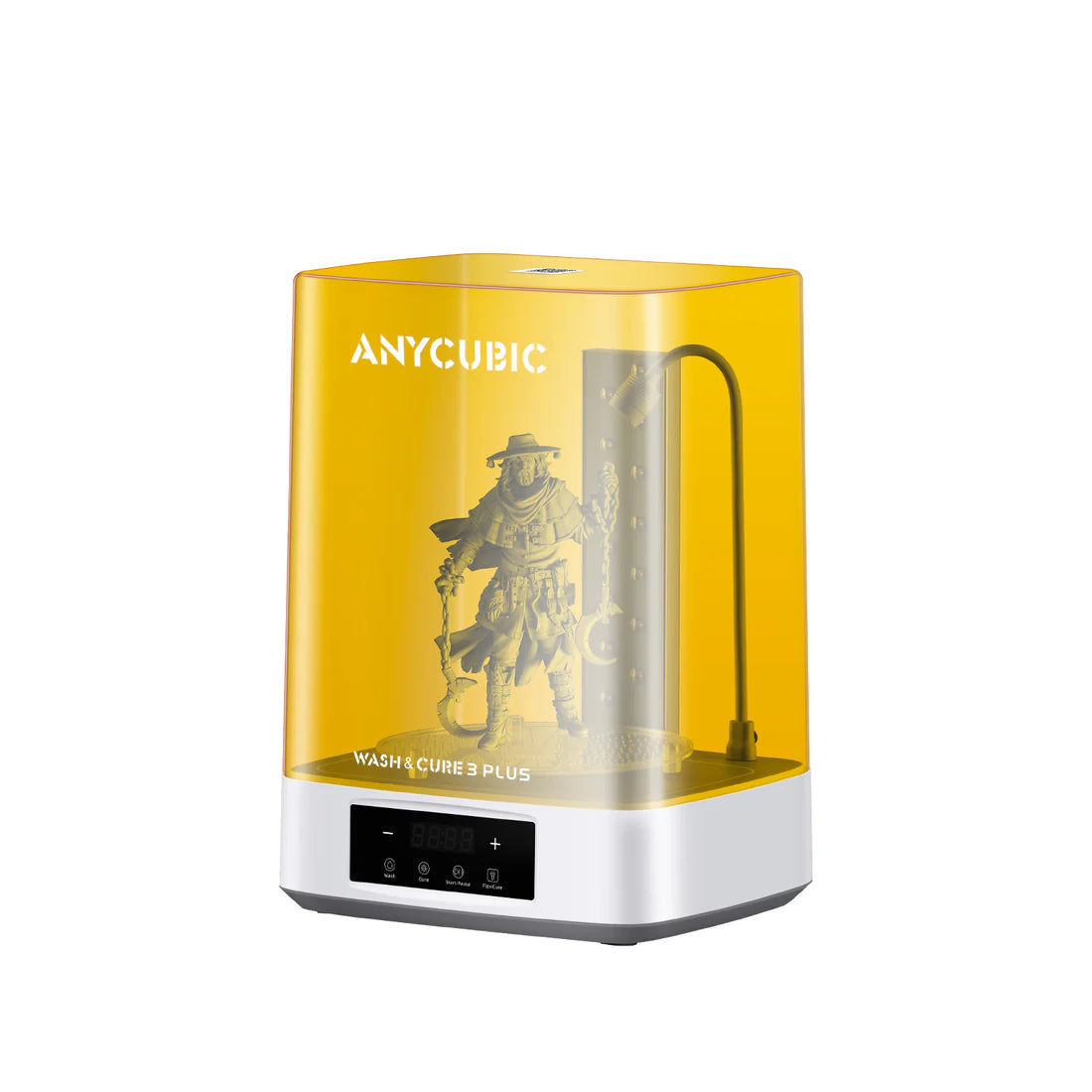 Anycubic Wash & Cure 3 Plus 2-in-1 Resin Post-Processing Station , 7.6L Wash Basket , Dual-Layer Curing Platform , Enhanced UV Gooseneck Light , Large Wash & Cure Capacity