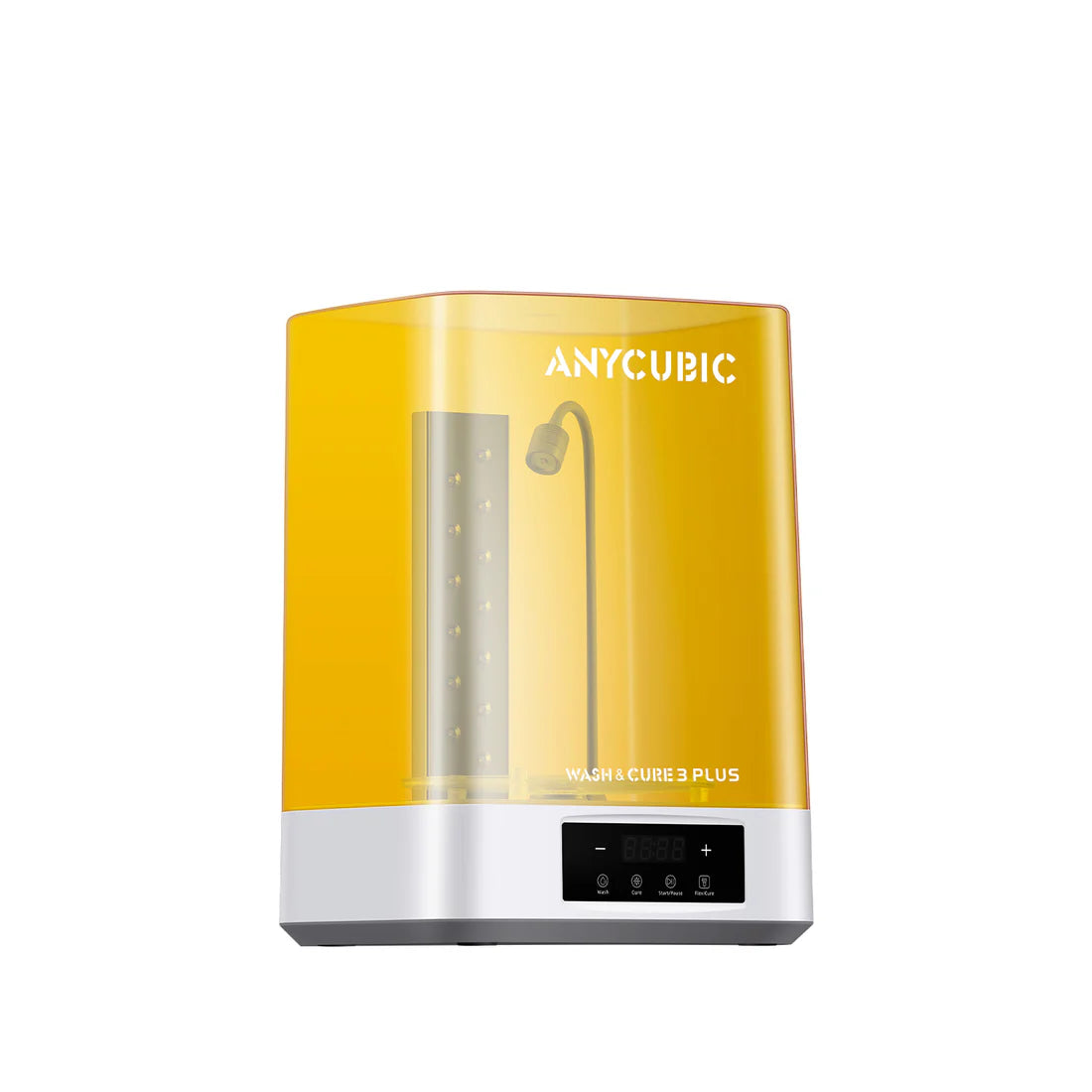 Anycubic Wash & Cure 3 Plus 2-in-1 Resin Post-Processing Station , 7.6L Wash Basket , Dual-Layer Curing Platform , Enhanced UV Gooseneck Light , Large Wash & Cure Capacity