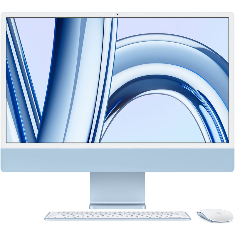 شاشة Apple iMac مقاس 24 بوصة Retina 4.5K مع وحدة معالجة مركزية M3 8-Core ووحدة معالجة رسومات 8-Core - ذاكرة وصول عشوائي سعتها 8 جيجابايت - محرك أقراص SSD سعة 256 جيجابايت (عربي)