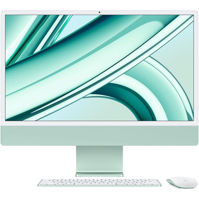 شاشة Apple iMac مقاس 24 بوصة Retina 4.5K مع وحدة معالجة مركزية M3 8-Core ووحدة معالجة رسومات 8-Core - ذاكرة وصول عشوائي سعتها 8 جيجابايت - محرك أقراص SSD سعة 256 جيجابايت (عربي)