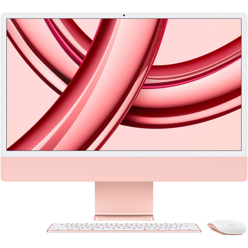 شاشة Apple iMac مقاس 24 بوصة Retina 4.5K مع وحدة معالجة مركزية M3 8-Core ووحدة معالجة رسومات 8-Core - ذاكرة وصول عشوائي سعتها 8 جيجابايت - محرك أقراص SSD سعة 256 جيجابايت (عربي)