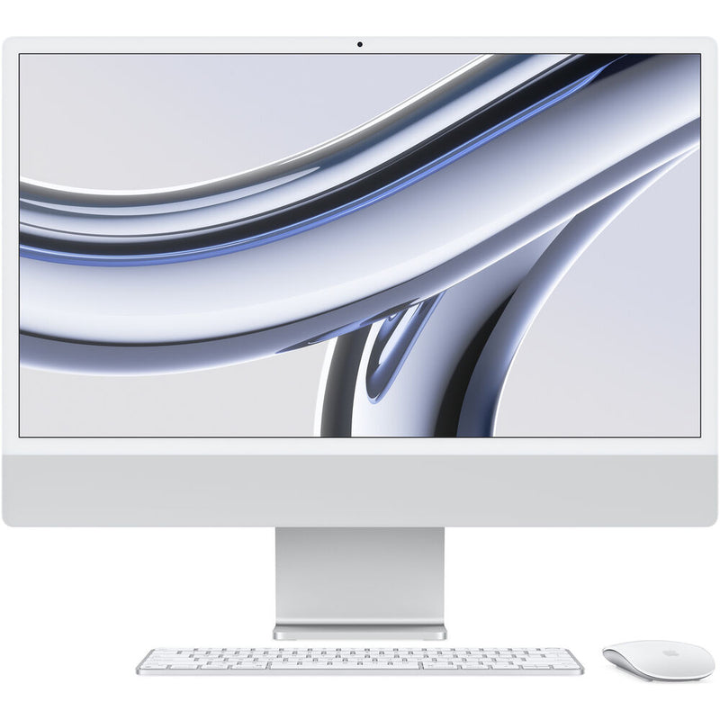 شاشة Apple iMac مقاس 24 بوصة Retina 4.5K مع وحدة معالجة مركزية M3 8-Core ووحدة معالجة رسومات 8-Core - ذاكرة وصول عشوائي سعتها 8 جيجابايت - محرك أقراص SSD سعة 256 جيجابايت (عربي)