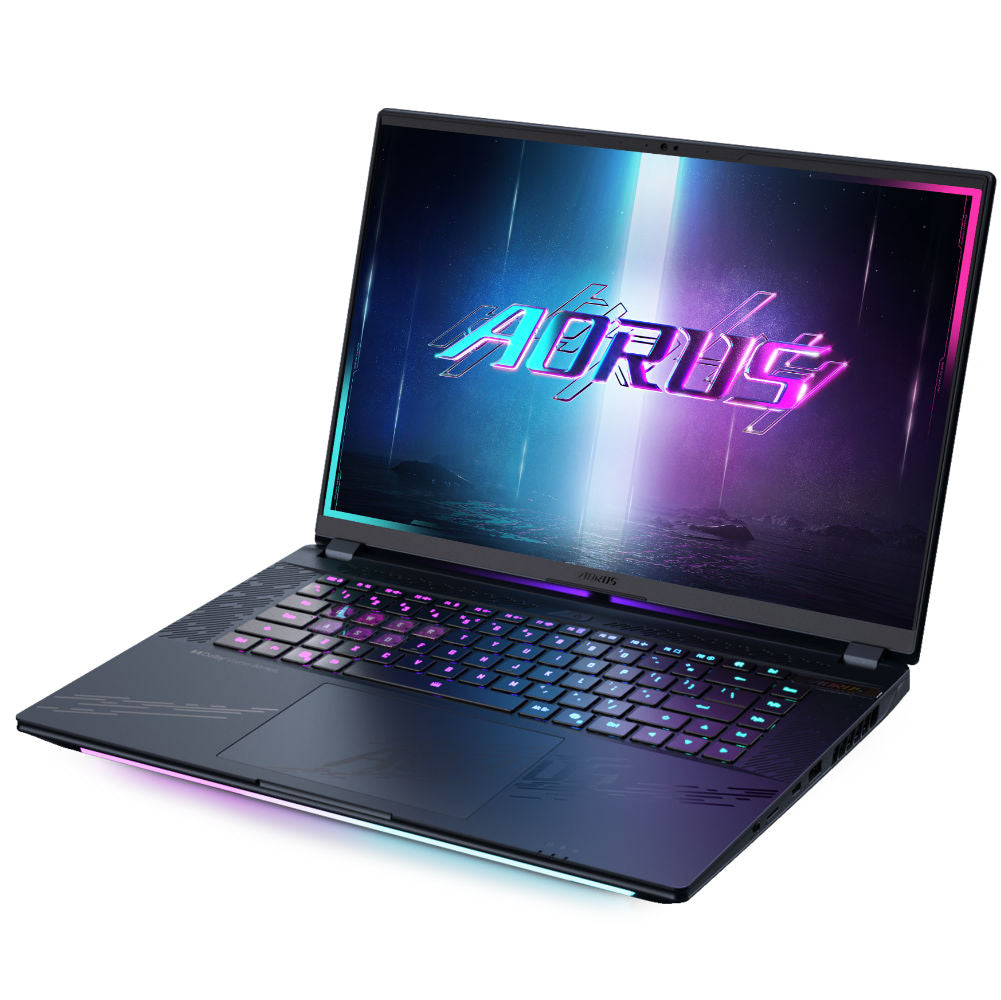 AORUS (2025) MASTER 16 BZH لابتوب ألعاب مقاس 16 بوصة WQXGA OLED 240Hz – معالج Intel Core Ultra 9 275HX، بطاقة NVIDIA RTX 5090 بسعة 24 جيجابايت GDDR7، ذاكرة 32 جيجابايت (2×16 جيجابايت) DDR5، قرص SSD سعة 1 تيرابايت Gen4، Wi‑Fi 7، ويندوز 11 برو
