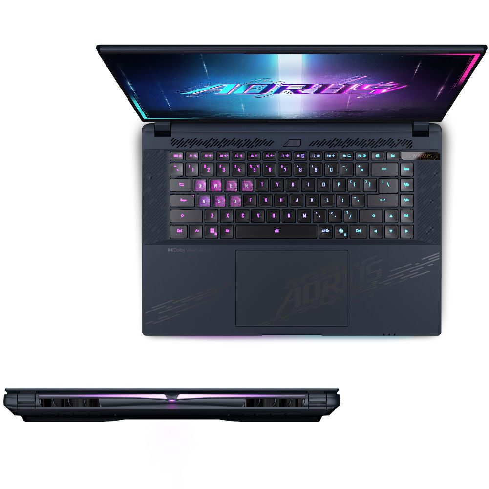 AORUS (2025) MASTER 16 BZH لابتوب ألعاب مقاس 16 بوصة WQXGA OLED 240Hz – معالج Intel Core Ultra 9 275HX، بطاقة NVIDIA RTX 5090 بسعة 24 جيجابايت GDDR7، ذاكرة 32 جيجابايت (2×16 جيجابايت) DDR5، قرص SSD سعة 1 تيرابايت Gen4، Wi‑Fi 7، ويندوز 11 برو