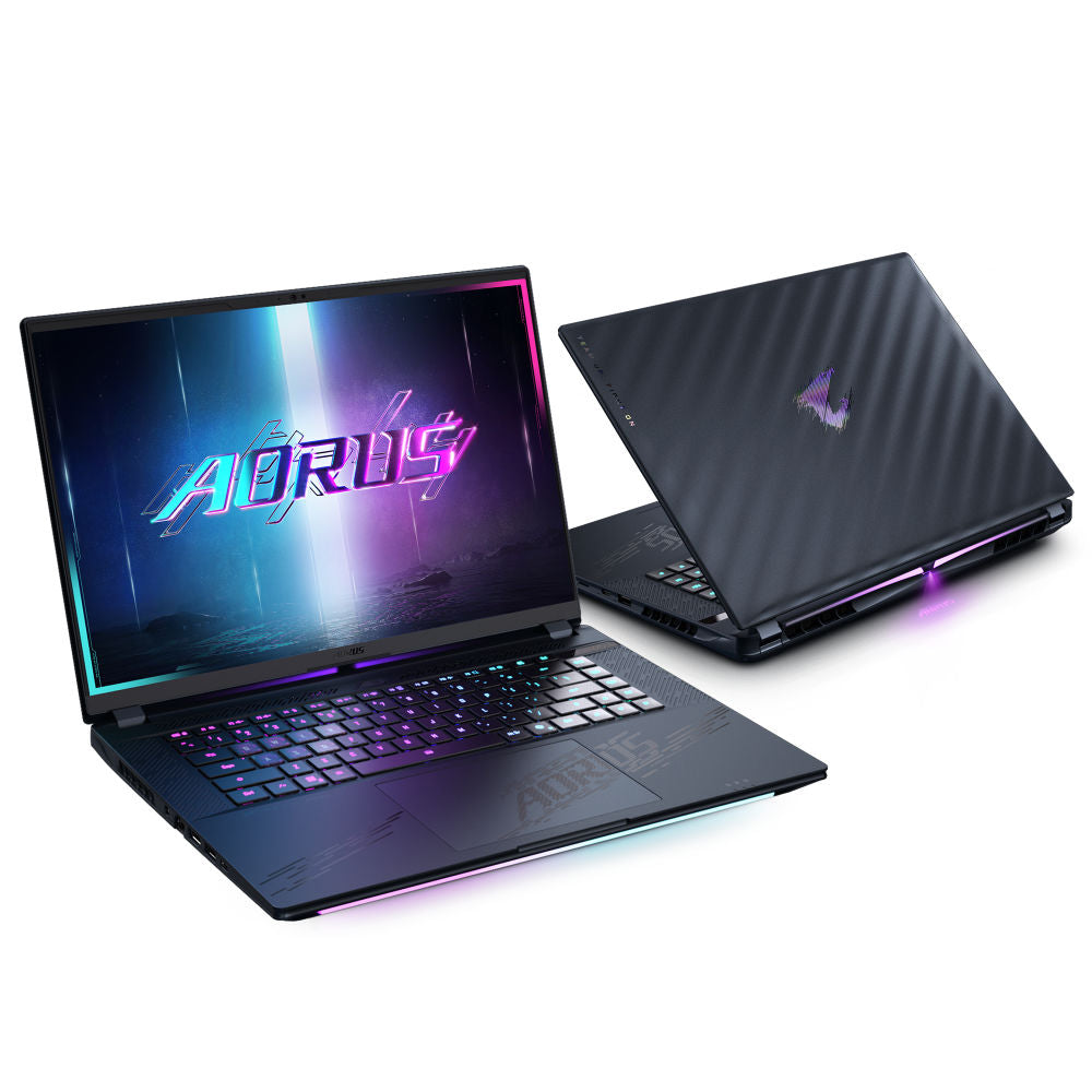 AORUS (2025) MASTER 16 BZH لابتوب ألعاب مقاس 16 بوصة WQXGA OLED 240Hz – معالج Intel Core Ultra 9 275HX، بطاقة NVIDIA RTX 5090 بسعة 24 جيجابايت GDDR7، ذاكرة 32 جيجابايت (2×16 جيجابايت) DDR5، قرص SSD سعة 1 تيرابايت Gen4، Wi‑Fi 7، ويندوز 11 برو
