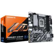 لوحة أم Gigabyte B860M D3HP mATX - LGA 1851، DDR5 حتى 9,066 MT/s (OC)، PCIe 5.0، USB‑C Gen1، Gigabit LAN وBIOS مُدار بالذكاء الاصطناعي