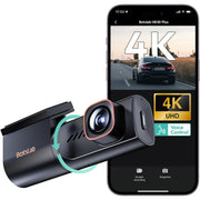 كاميرا داش كام BOTSLAB HK40 Plus بدقة 4K وقناة واحدة، بزاوية واسعة 150°، ورؤية ليلية، وتحكم صوتي، ومستشعر G، ووضع ركن السيارات على مدار الساعة طوال أيام الأسبوع