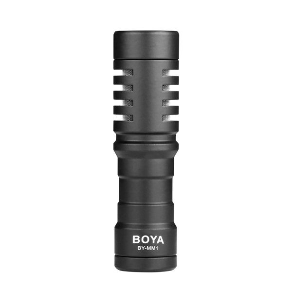 ميكروفون BOYA BY-BM3031 Super-Cardioid مثبت على الكاميرا - مكسب 3 مواضع، مرشح تردد عالي 80 هرتز، مقبس سماعة رأس، حامل للصدمات