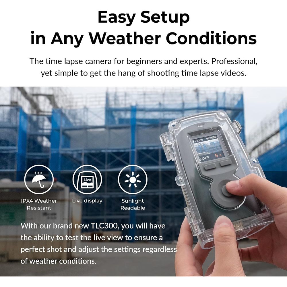 Brinno BCC300-M Time Lapse Camera Bundle – TLC300 1080p HDR Camera, Waterproof Housing, Wall Mount, 100-Day Battery Life, 118° Field of View