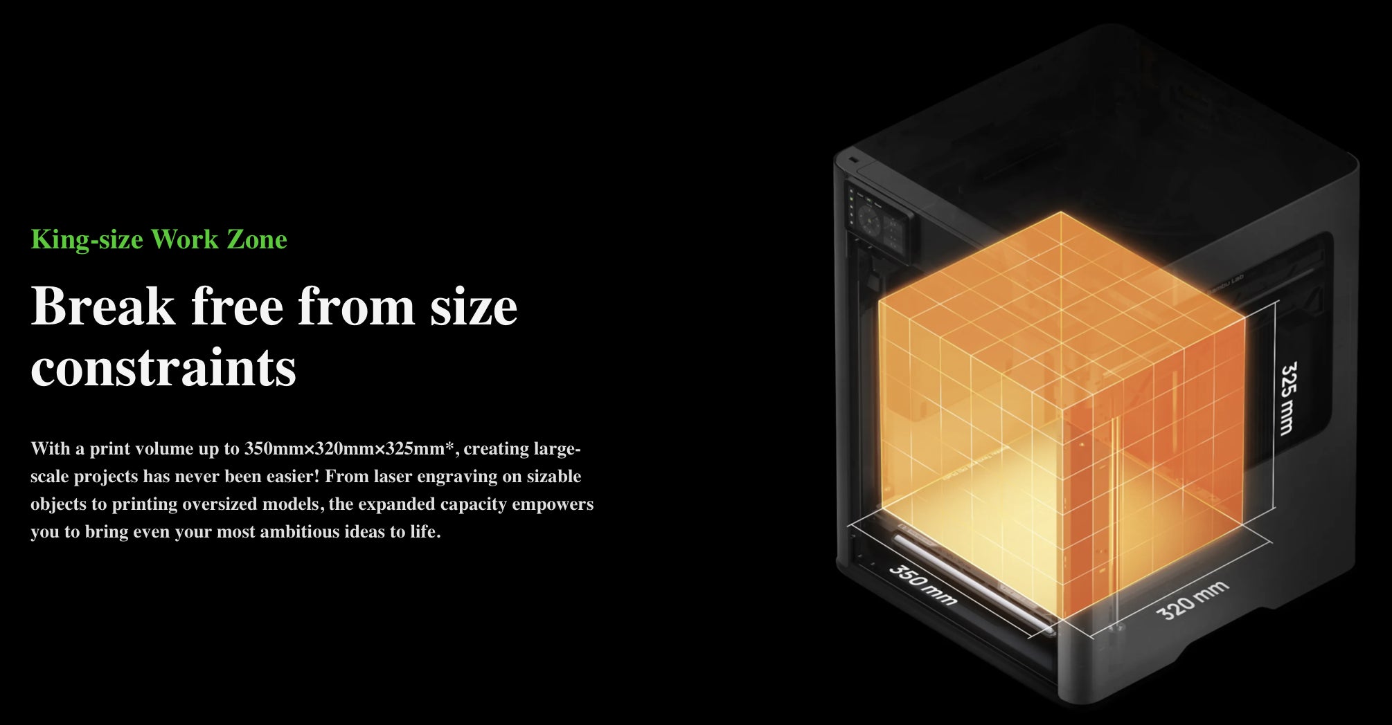 Bambu Lab H2D Combo 3D Printer with AMS 2 Pro , Dual-Nozzle High-Speed Printing , Multi-Material Support , 65°C Heated Chamber , 350°C Hotend , AI Vision System