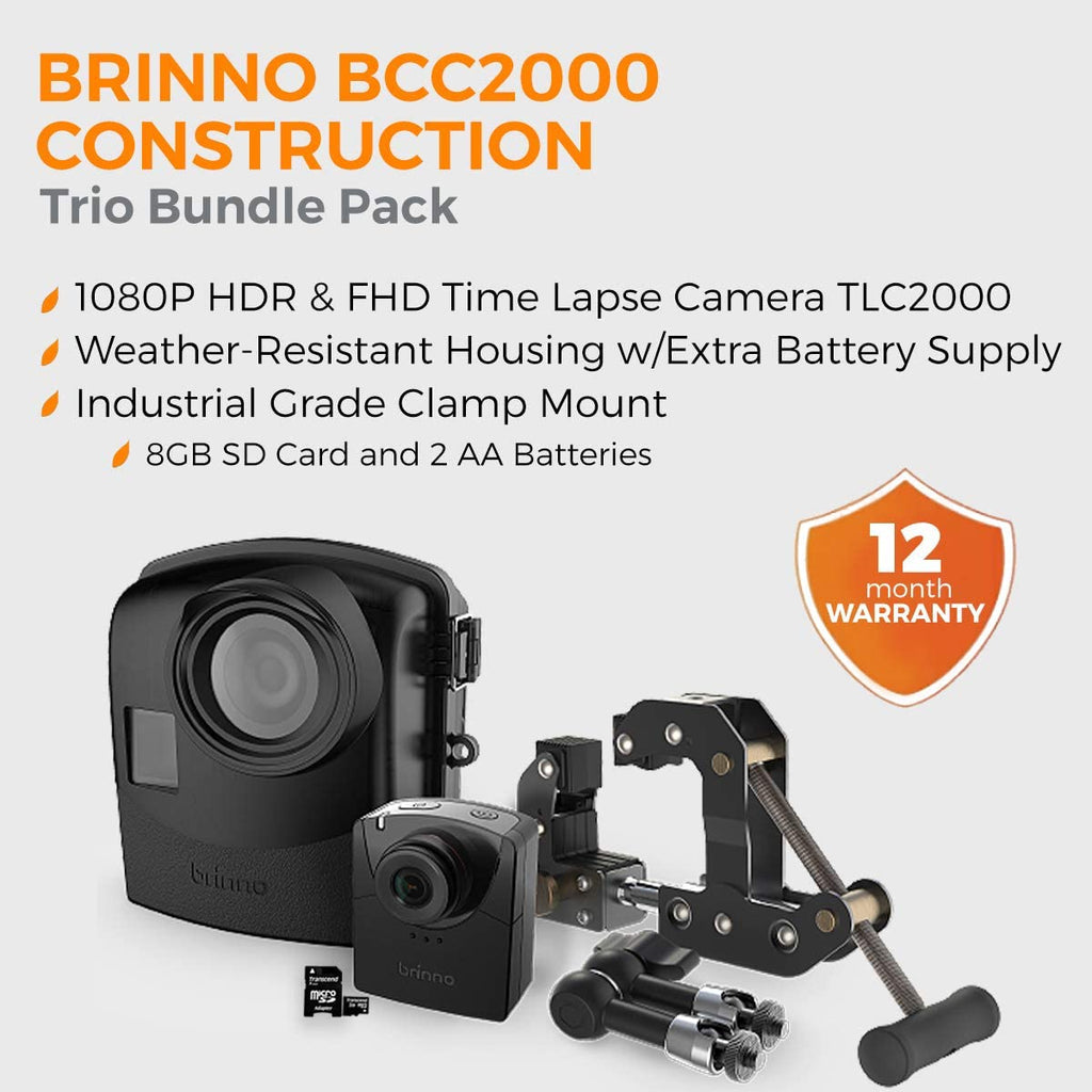 brinno BCC2000 Trio Bundle Pack タイムプラス Amazon.com : Brinno BCC2000 Plus Construction Camera Bundle