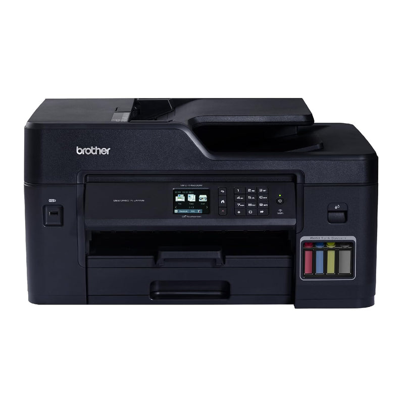 طابعة Brother MFC-T4500DW A3 الكل في واحد بنظام إعادة تعبئة خزان الحبر مع خدمة الواي فاي والطباعة التلقائية على الوجهين