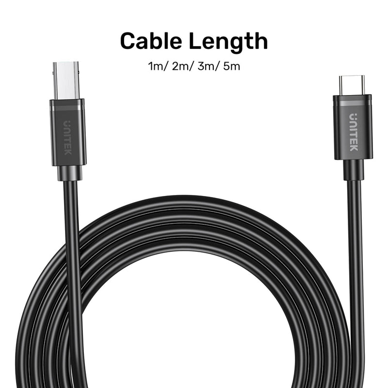 Unitek USB-C to USB-B Data and Charging Cable