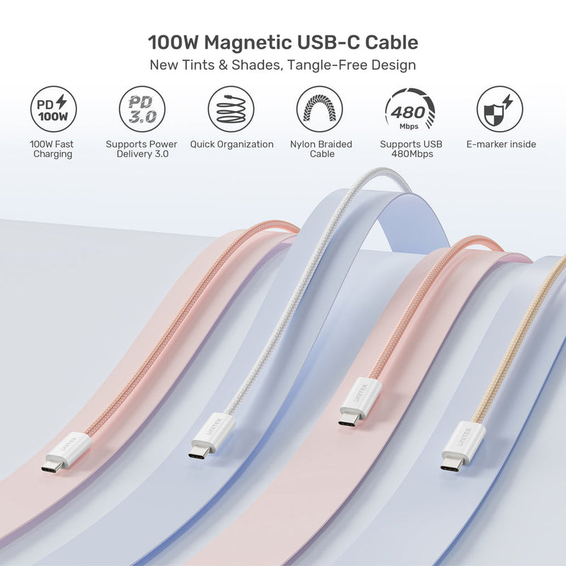 Unitek 100W Magnetic USB-C Cable