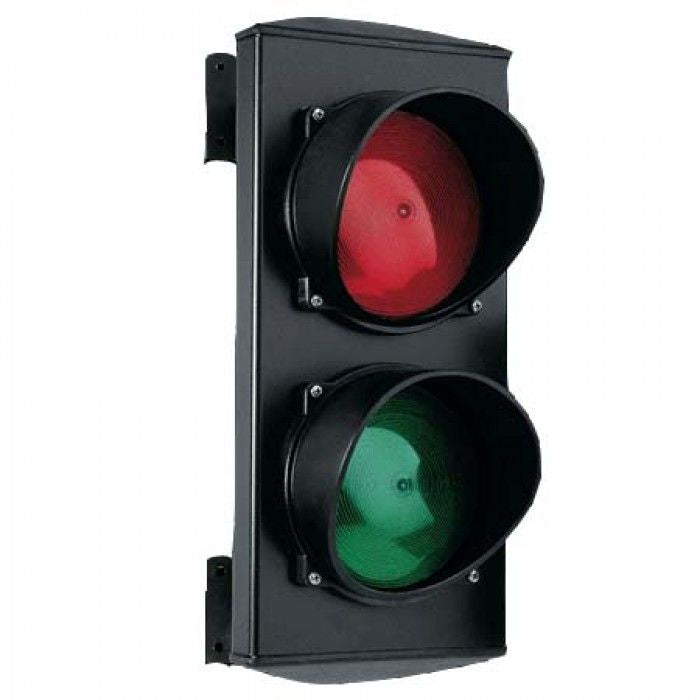 CAME Traffic Light Post with Separate Green & Red Modules, IP55 Rated, ABS Body, Ø125mm Polymethacrylate Lamp Screen, Rain Guard, 290x180x410mm