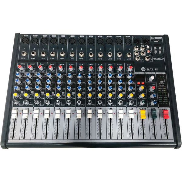 CMX MCX12U 12 Channel Professional Mixer with Mp3