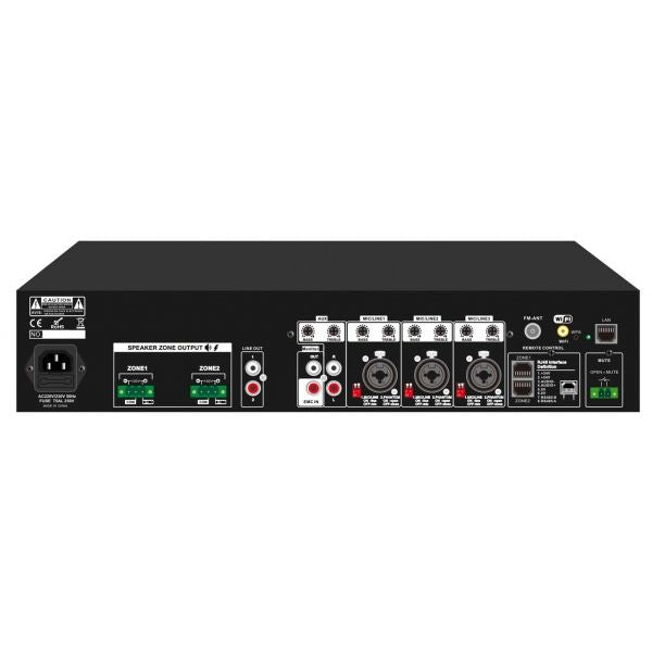 CMX PA-2120MW Wi-Fi 2-Zone Matrix Mixer Amplifier, 2×120W, USB/SD/FM, Bluetooth, 100V & 8–16Ω