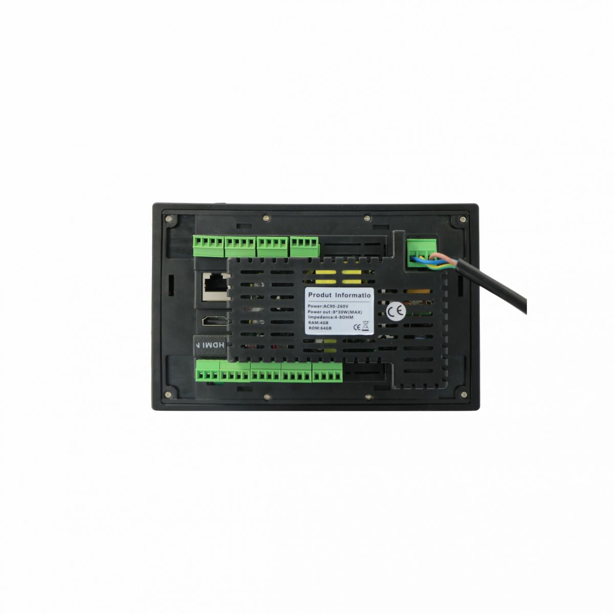 CMX A8 On-Wall Touch-Screen Amplifier, 8×30W, Wi-Fi/Bluetooth, USB/TF/FM, 8-Channel with Independent Volume