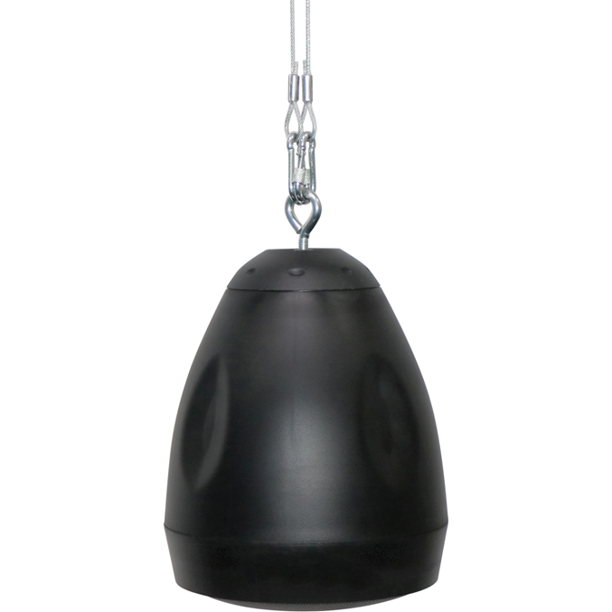 CMX ABS Pendant Speaker 30W 100V/70V/8Ω, 5.25" 2-Way Indoor Hanging Speaker with IP44, Black – PSK-530K