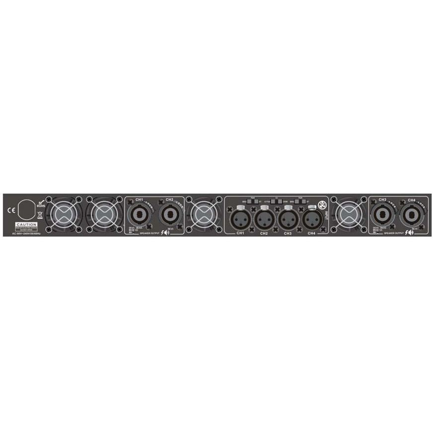 CMX 4-Channel Professional Power Amplifier, Class-D, 4x600W @8Ω, 1U Rackmount, XLR/Speakon, 90% Efficiency, Clip & Overheat Protection