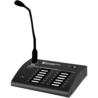 CMX EVAC-500RM EN54-16 Remote Paging Microphone, 12-Zone Control, Expandable to 120 Zones, CAT6 Connection, 24V DC, EVAC-500 Compatible