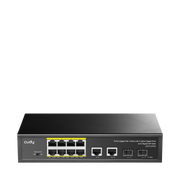 Cudy GS1010PS2 8-Port Gigabit PoE+ Switch with 2 Gigabit Uplink Ports, 2 SFP Ports, 120W PoE Budget