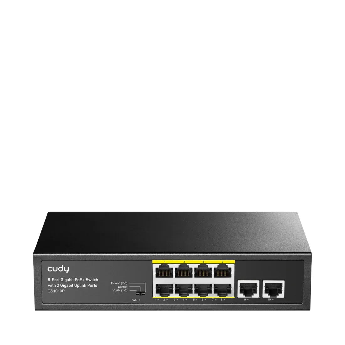 Cudy GS1010P 8-Port Gigabit PoE+ Switch with 2 Gigabit Uplink Ports, 120W PoE Budget