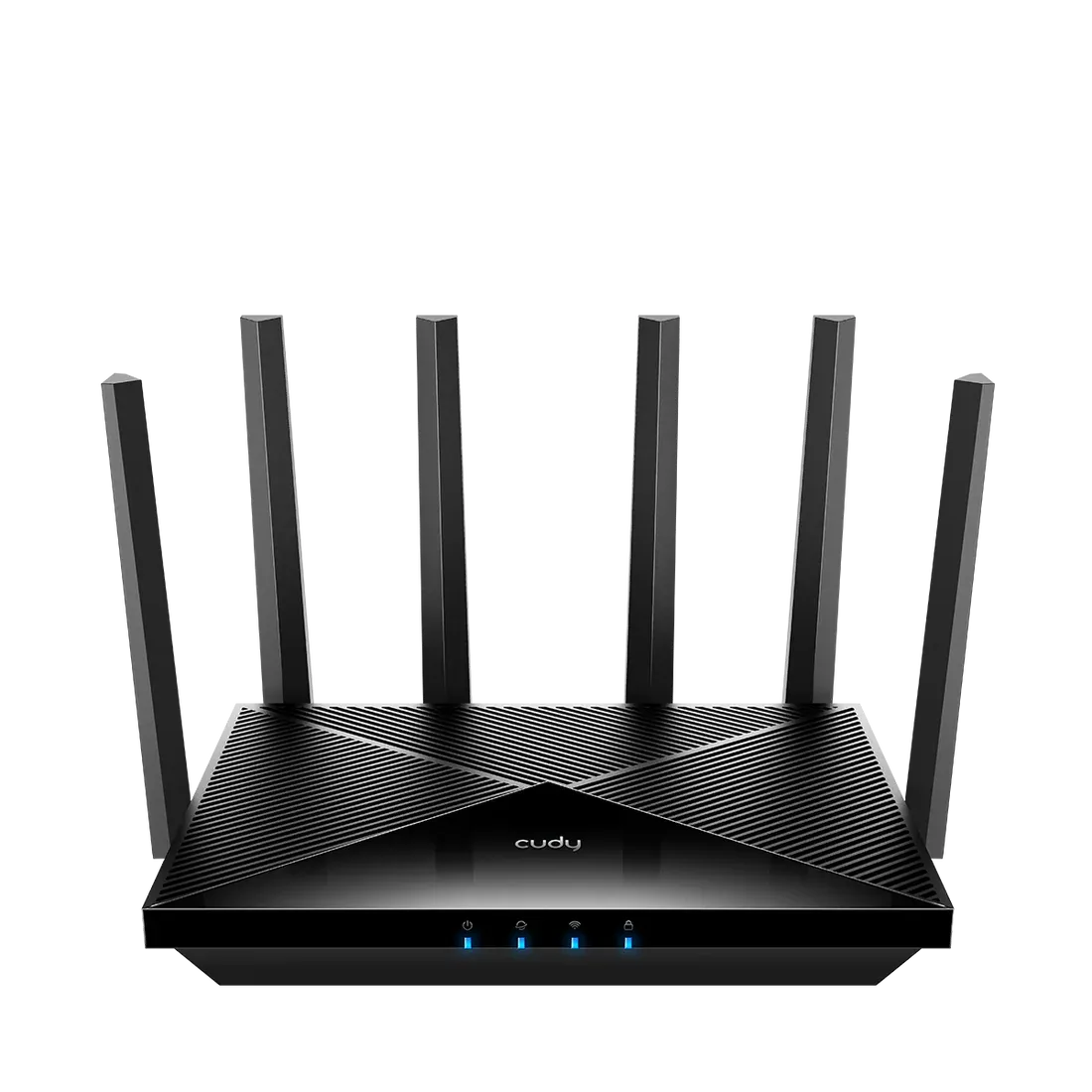 جهاز توجيه Cudy WR11000 Wi-Fi 7 ثلاثي النطاق الشبكي - حتى 11 جيجابت في الثانية، 4× 2.5 جيجا إيثرنت، 6 هوائيات، WPA3 ونظام Cudy Mesh
