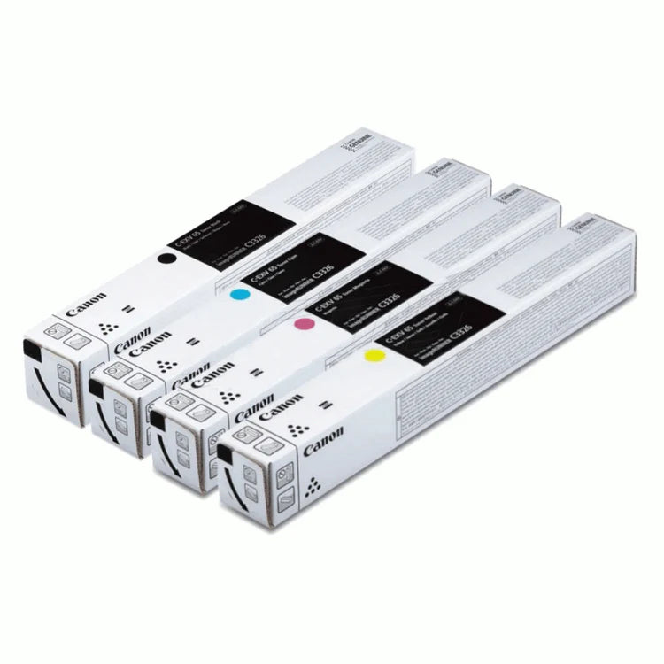 Canon C-EXV65 Original Toner Cartridge Bundle , Genuine OEM CMYK 4-Color Set – Black, Cyan, Magenta & Yellow , High-Yield Toner for Canon imageRUNNER C3326i