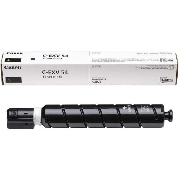 Canon C-EXV54 Original Toner Cartridge , Genuine OEM Laser Toner , Black / Cyan / Magenta / Yellow , High-Yield , Compatible with imageRUNNER C3025i & C3125i