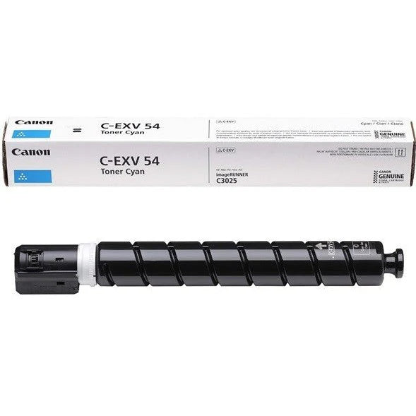 Canon C-EXV54 Original Toner Cartridge , Genuine OEM Laser Toner , Black / Cyan / Magenta / Yellow , High-Yield , Compatible with imageRUNNER C3025i & C3125i