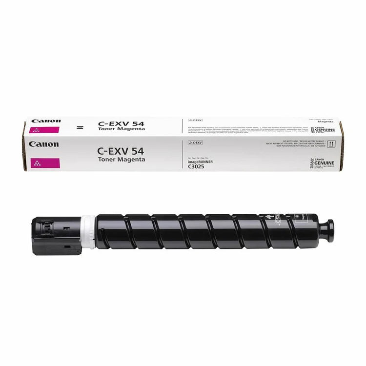 Canon C-EXV54 Original Toner Cartridge , Genuine OEM Laser Toner , Black / Cyan / Magenta / Yellow , High-Yield , Compatible with imageRUNNER C3025i & C3125i