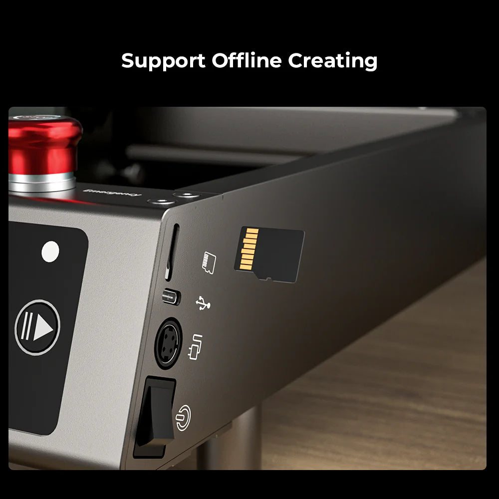 Creality CR-Laser Falcon2 40W Laser Engraver & Cutter , Adjustable 40W/20W Laser Power , Integrated Air Assist , High-Speed Engraving , Precision Cutting Machine