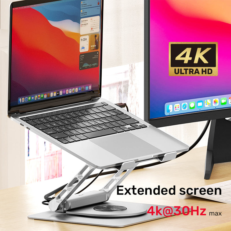 Unitek Laptop Stand with Detachable USB-C Hub