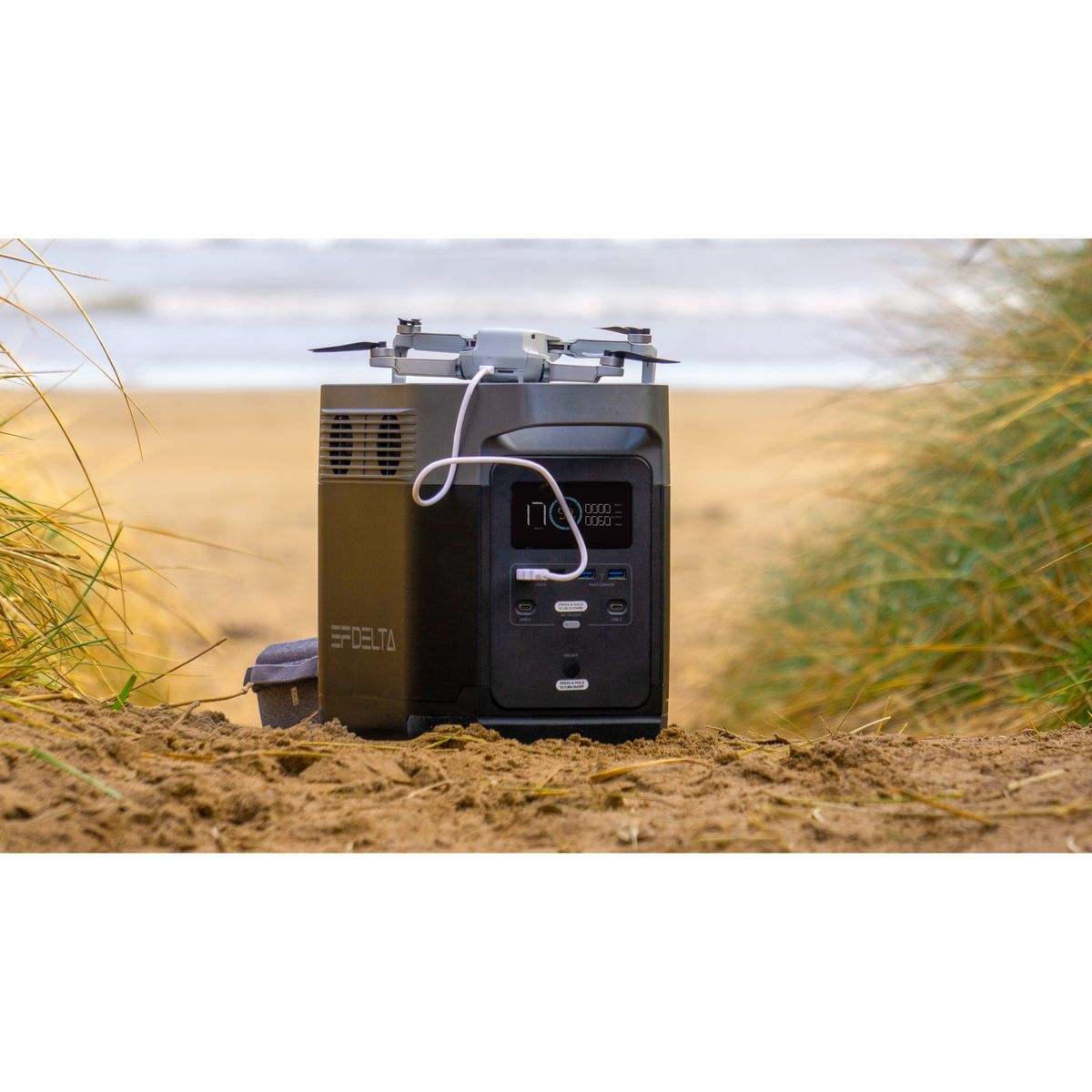 EcoFlow DELTA 2 Portable Power Station – 1024Wh LiFePO4 Battery, 1800W AC Output, Solar Ready, Fast Charging