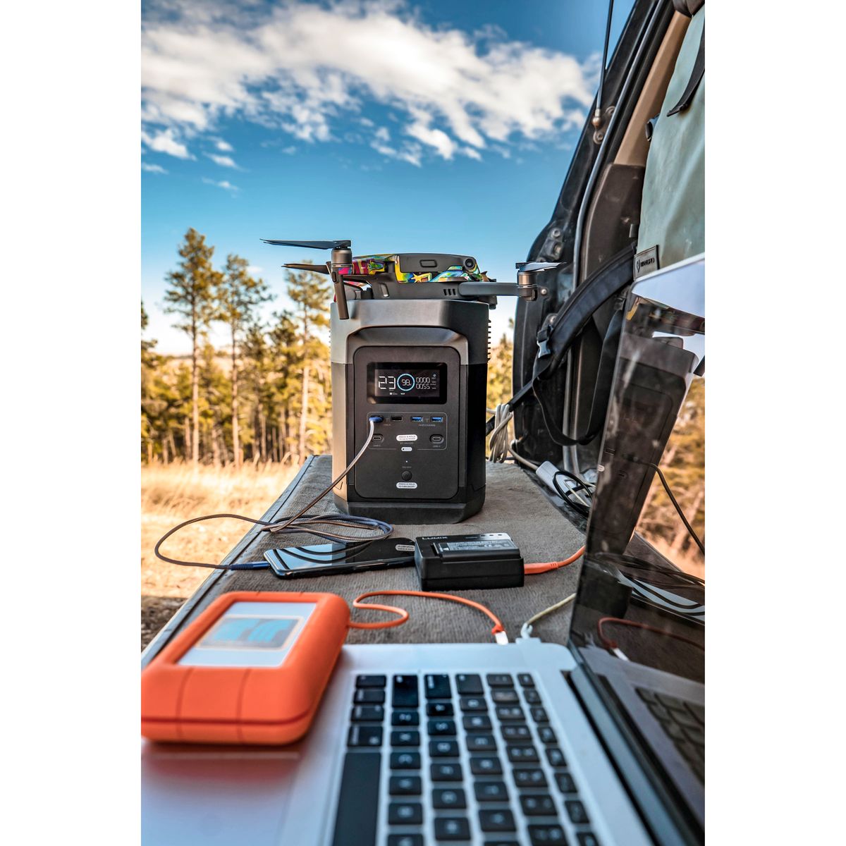 EcoFlow DELTA 2 Portable Power Station – 1024Wh LiFePO4 Battery, 1800W AC Output, Solar Ready, Fast Charging