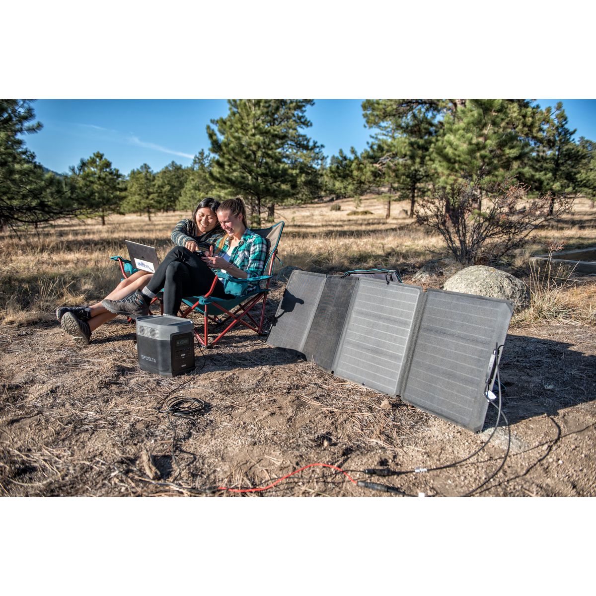 EcoFlow DELTA 2 Portable Power Station – 1024Wh LiFePO4 Battery, 1800W AC Output, Solar Ready, Fast Charging