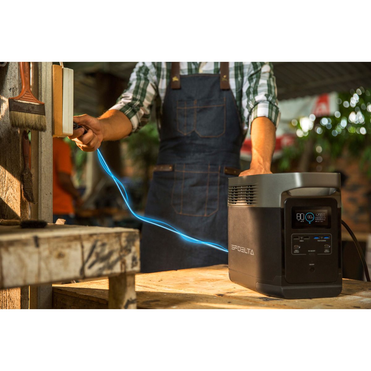 EcoFlow DELTA 2 Portable Power Station – 1024Wh LiFePO4 Battery, 1800W AC Output, Solar Ready, Fast Charging