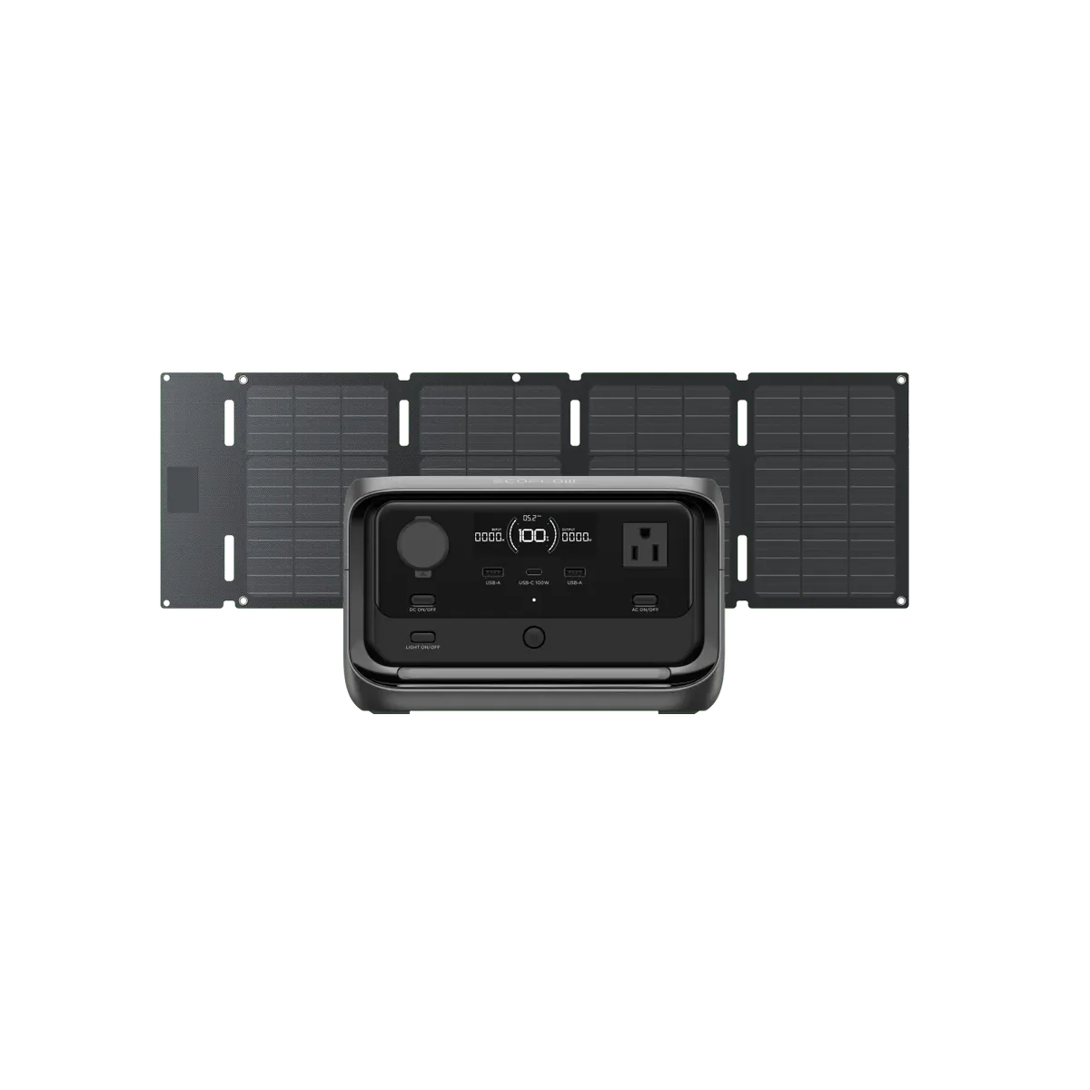 ECOFLOW RIVER 3 MAX Portable Power Station, 576Wh LiFePO4 Battery, 600W AC Output (Surge 1200W), Solar & Car Charging, Wi-Fi/Bluetooth Control