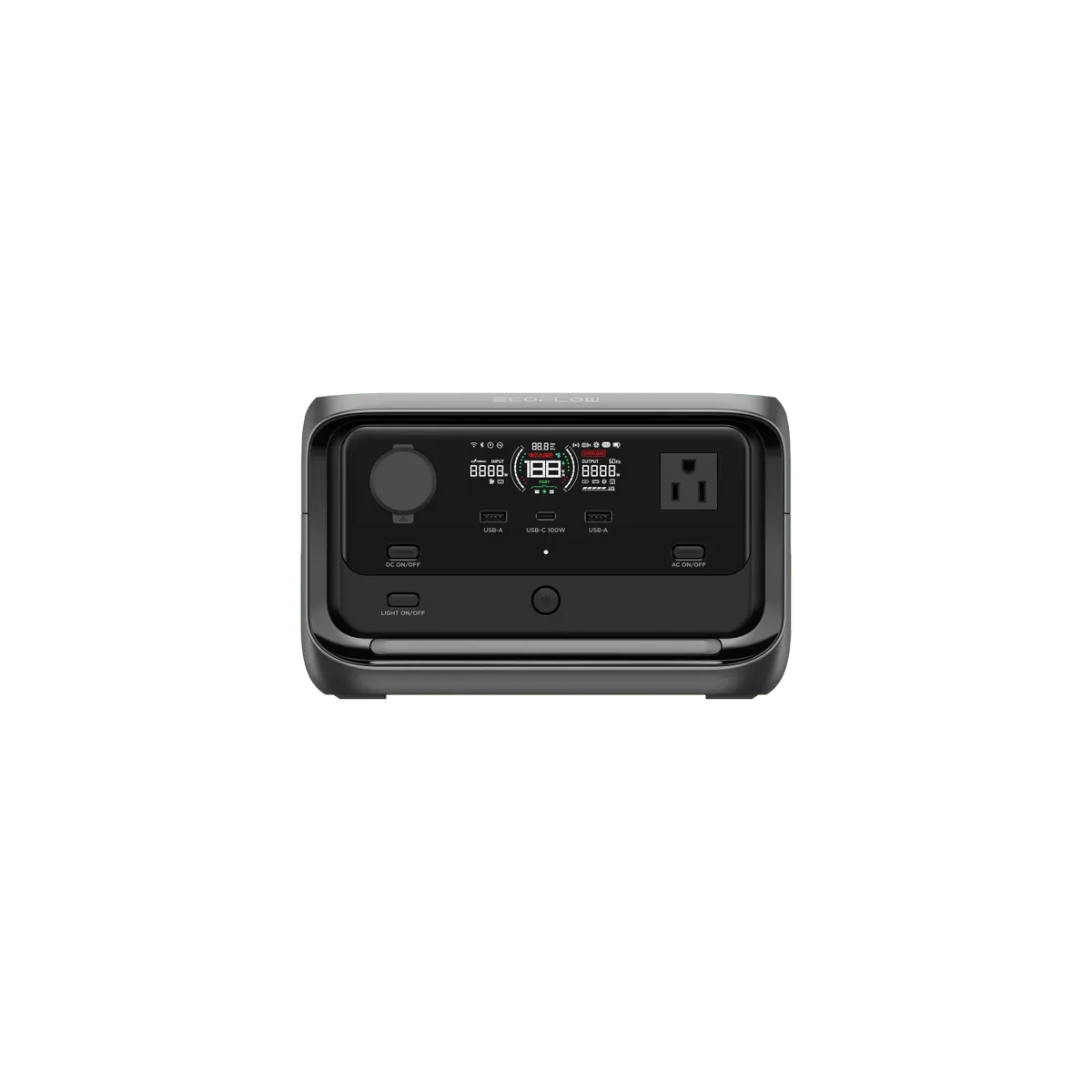 ECOFLOW RIVER 3 MAX Portable Power Station, 576Wh LiFePO4 Battery, 600W AC Output (Surge 1200W), Solar & Car Charging, Wi-Fi/Bluetooth Control