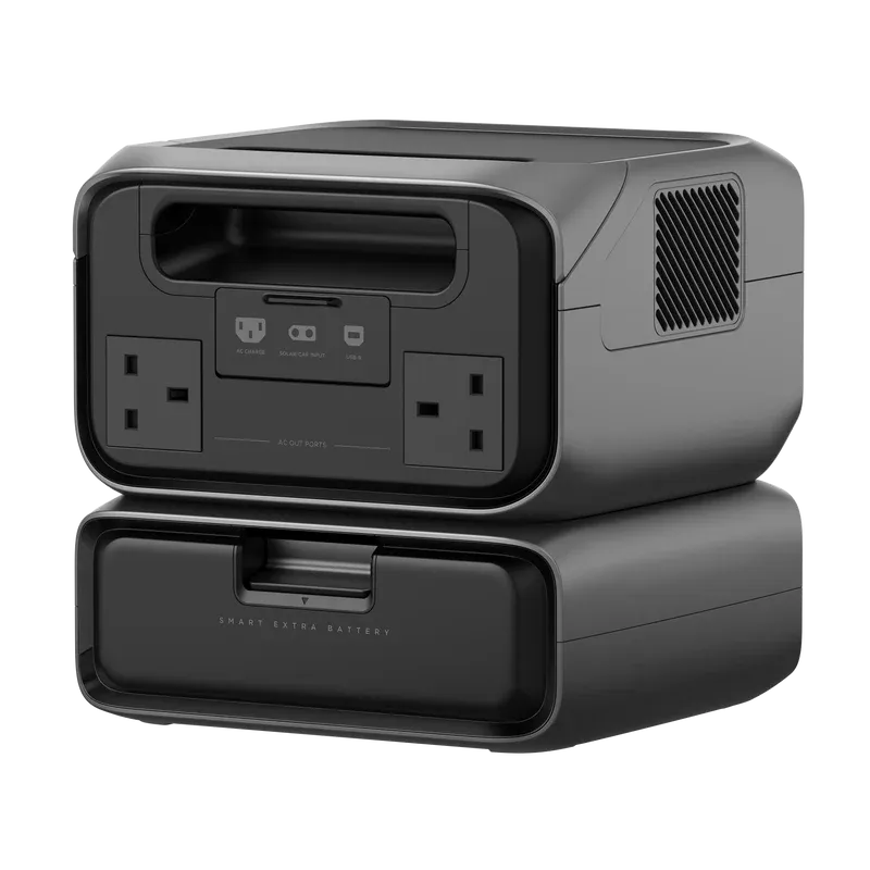 ECOFLOW RIVER 3 MAX Portable Power Station, 576Wh LiFePO4 Battery, 600W AC Output (Surge 1200W), Solar & Car Charging, Wi-Fi/Bluetooth Control